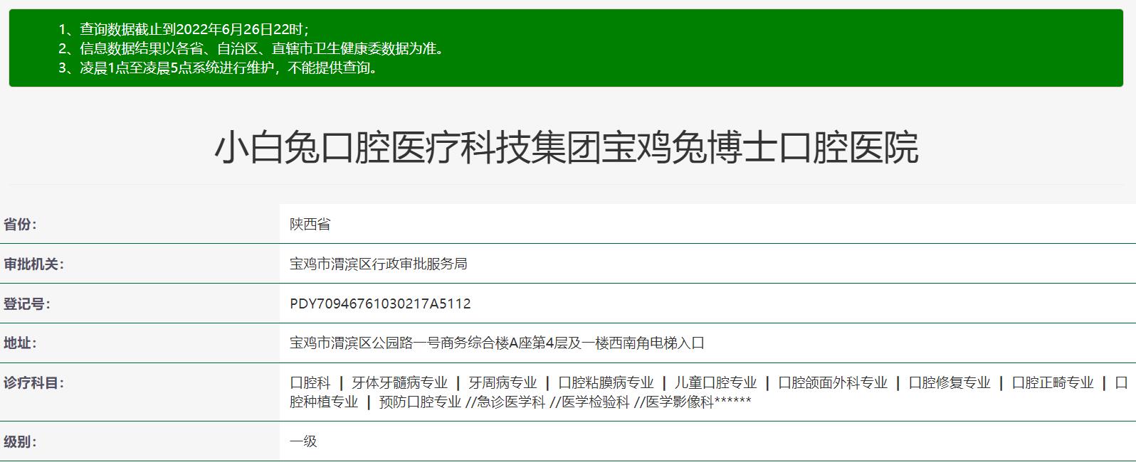 寶雞小白兔口腔醫(yī)院