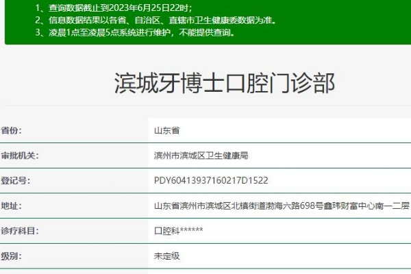 濱城牙博士口腔門診部