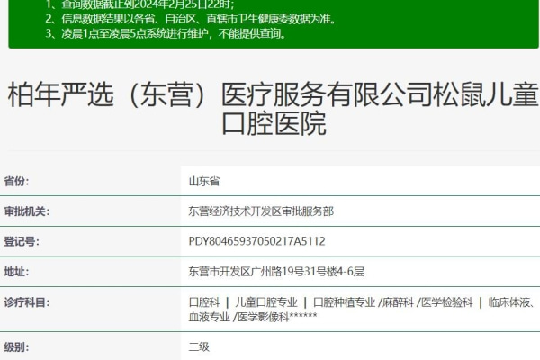 東營(yíng)嚴(yán)選口腔松鼠兒童口腔醫(yī)院
