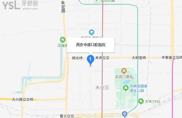 西安中諾口腔地圖