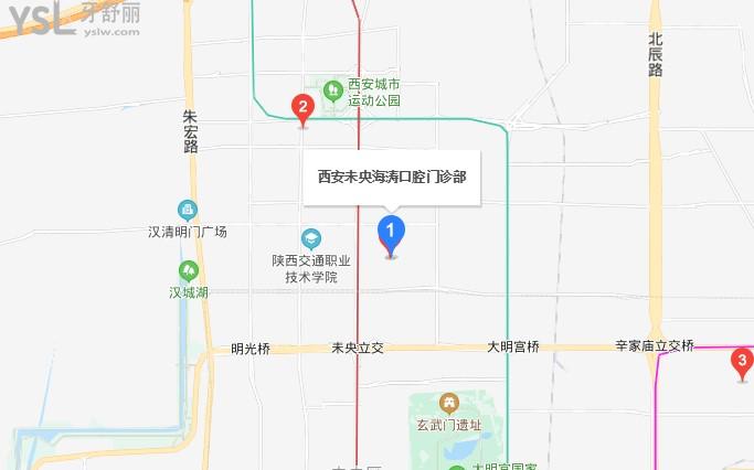 西安未央海濤口腔地圖