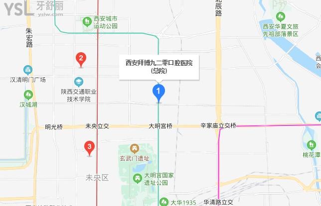 西安拜博口腔地圖
