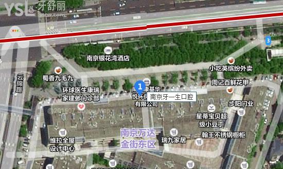 南京牙一生口腔門診部地址--衛(wèi)星圖示