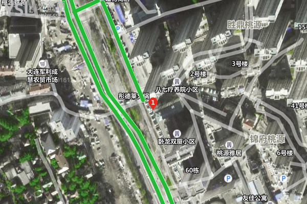 大連唯格口腔地址衛(wèi)星圖示