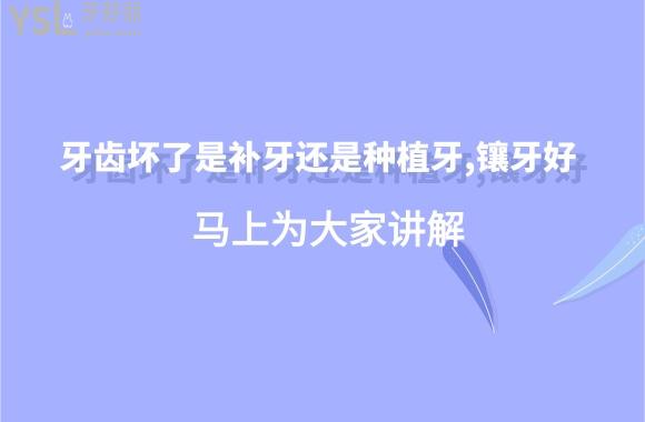 牙齒壞了是補(bǔ)牙還是種植