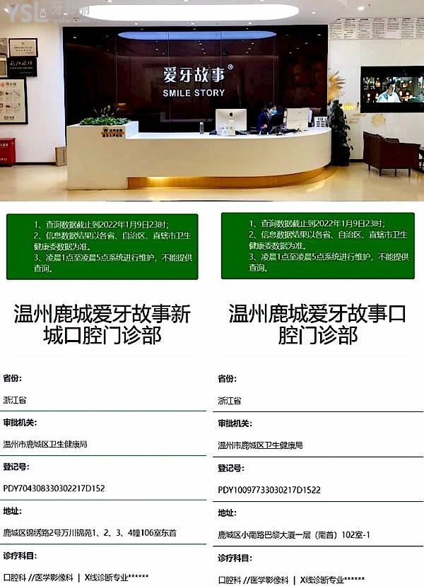 溫州鹿城愛牙故事口腔門診部正規(guī)靠譜嗎_地址_視頻_口碑好不好_收費(fèi)標(biāo)準(zhǔn)_能用社保嗎?(正規(guī)靠譜/溫州市鹿城區(qū)/口碑良好/收費(fèi)中等/暫不能用社保/民營口腔醫(yī)療協(xié)會(huì)成員單位/8年發(fā)展史/一城三院)