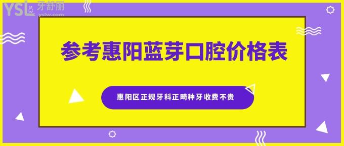 惠陽(yáng)藍(lán)芽口腔價(jià)格表