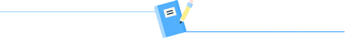 可愛藍(lán)色讀書寫字分割線.gif