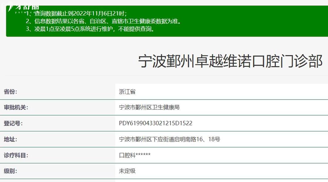 寧波**維諾口腔正規(guī)靠譜嗎_地址_視頻_口碑好不好_收費(fèi)標(biāo)準(zhǔn)_能用社保嗎?(正規(guī)靠譜/寧波市鄞州區(qū)/口碑比較好/收費(fèi)中低/暫不能用社保)