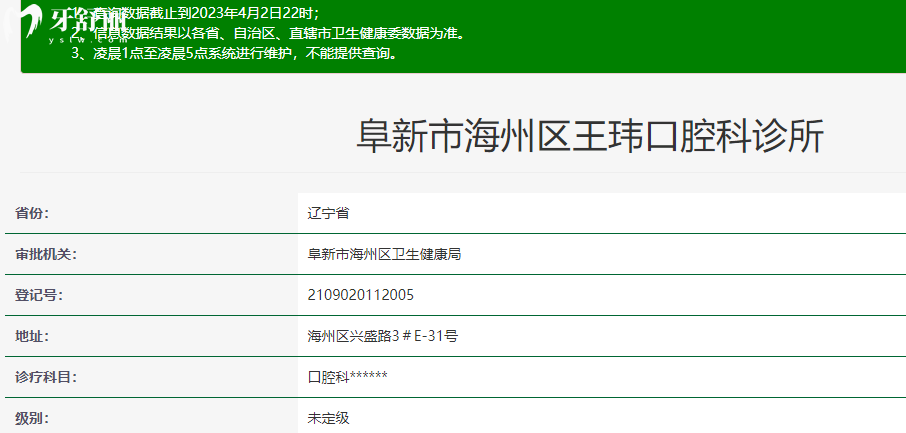阜新王瑋口腔怎么樣