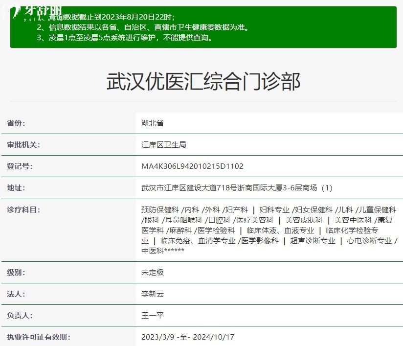 武漢優(yōu)醫(yī)匯綜合門診部方式、交通乘車路線、社保