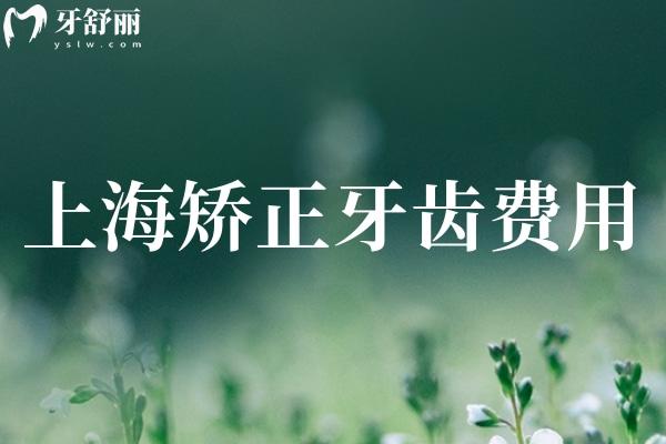 上海矯正牙齒費用