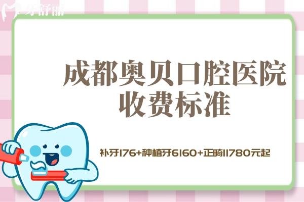 成都奧貝口腔醫(yī)院收費標準