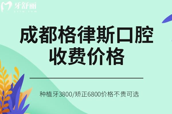 成都格律斯口腔收費價格查詢