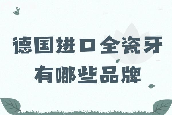 德國(guó)進(jìn)口全瓷牙有哪些品牌