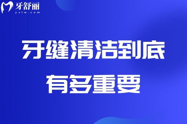 牙縫清潔到底有多重要