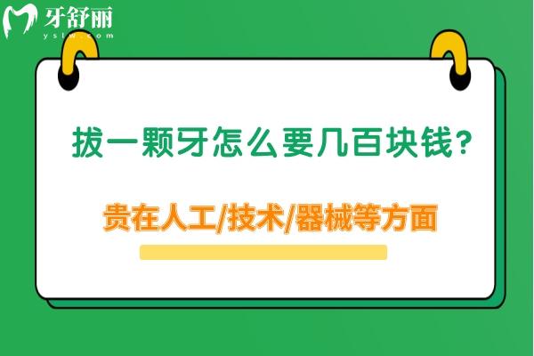 拔一顆牙怎么這么貴？貴在人工/技術(shù)/器械等方面，另附禁忌及注意事項(xiàng)