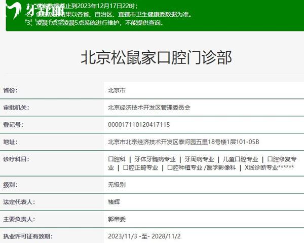 松鼠家口腔資質(zhì)