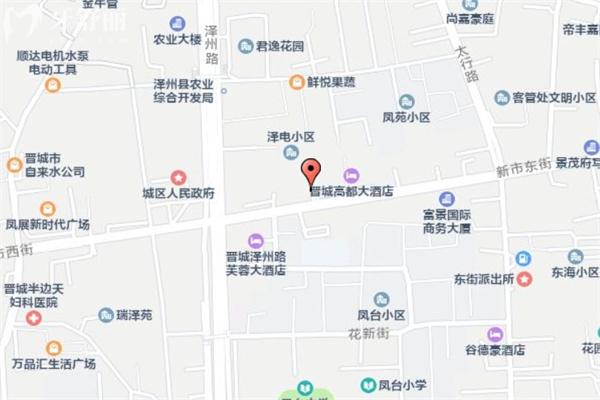 晉城百年口腔門(mén)診部地址路線圖