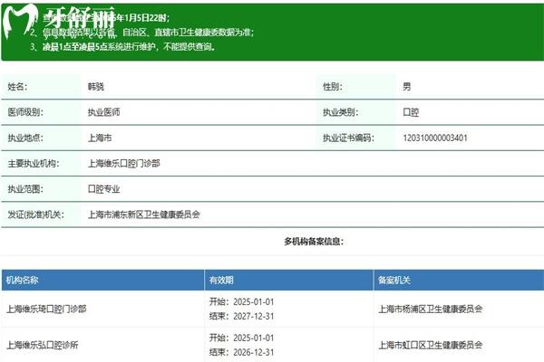 上海韓驍牙齒矯正醫(yī)生