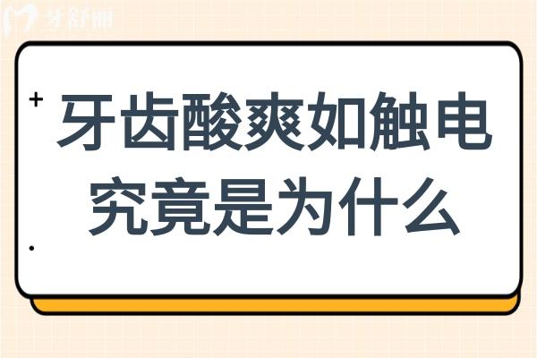 牙齒酸爽如觸電，究竟為何？