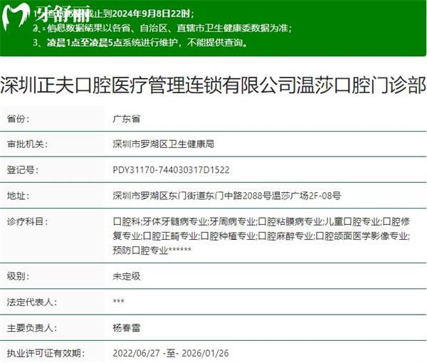 深圳正夫口腔正規(guī)資質