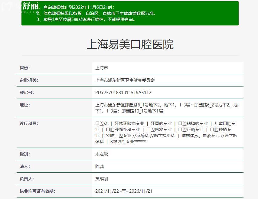 上海易美口腔醫(yī)院算幾級醫(yī)院