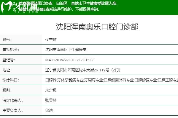沈陽(yáng)渾南奧樂(lè)口腔門(mén)診部