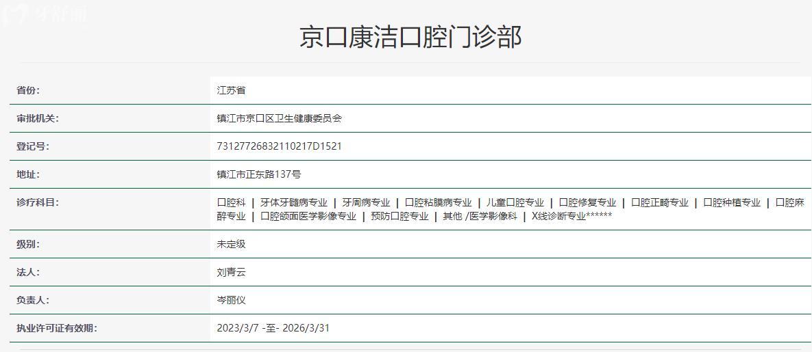 鎮(zhèn)江康潔口腔門診部正規(guī)嗎