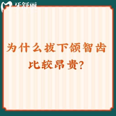 為什么拔下頜智齒比較昂貴？貴在風險高/難度強/操作時間長