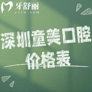 2025深圳童美口腔價(jià)格表已出:隱形矯正26000+牙齒美白1090+補(bǔ)牙99+