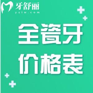 全瓷牙多少錢一顆價格表2025:國產800+進口1800+可用壽命5-15年不等
